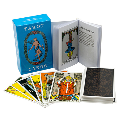 Buy 57x87mm Paper PVC Printable Tarot Cards Spot UV Finshing online manufacture