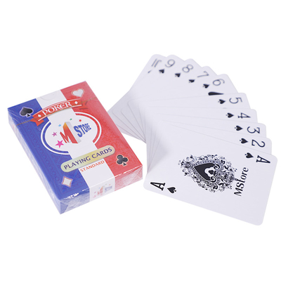 Buy Pantone Color 54 Paper Playing Cards With 4 Suits Custom Logo online manufacture