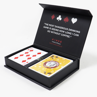 Buy Custom 100%PVC Playing Cards two deck Design Printing Logo Washable Plastic A box of two Poker Playing Card online manufacture