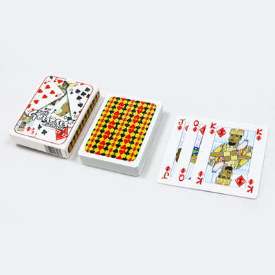 Buy Custom Printing Original Black Core African Style Playing Cards Printed High Quality Cartoon White Playing Card online manufacture