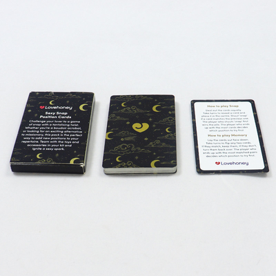 Buy Custom Bedroom Black Intimacy Game Cards For Couples Ambiguous Do Or Dare Game In CMYK online manufacture