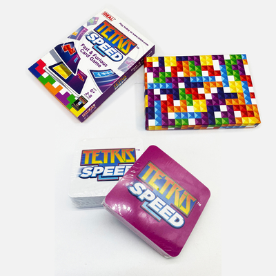 Buy Custom Designs Tetris Speed Game Cards Color Solitaire Educational Cards For Children online manufacture