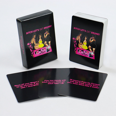Buy Family Couple Drinking Card Board Game Custom Design And Pantone Colors For Adult Party Fun online manufacture
