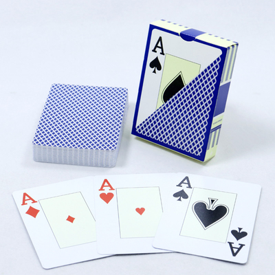 Buy Custom 100% Waterproof Plastic Poker Playing Cards With Jumbo Index And CMYK Printing online manufacture