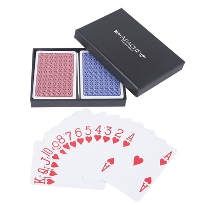 Buy Customized Smooth Plastic Waterproof Poker Cards Printed Durable PVC Playing Cards 63x88mm online manufacture
