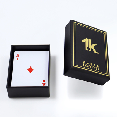 Buy Custom Printed Poker Card Sets With Gold Foil Box 100% Waterproof And Customized Logo online manufacture
