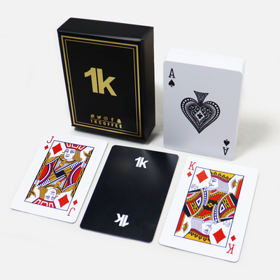 Buy UV Surface Finishing Customizable Plastic Playing Card Deck With Lid And Base Box online manufacture