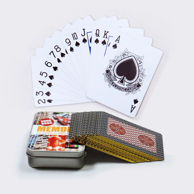 Buy Luxury Tin Playing Cards With Custom Design CMYK / Pantone Colors 63x88mm Or Customized online manufacture