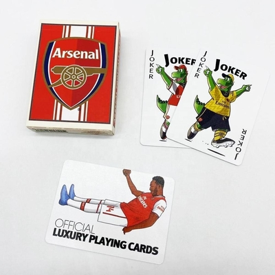Buy Custom Printed Football Star Poker Playing Cards 100 Plastic Cards online manufacture