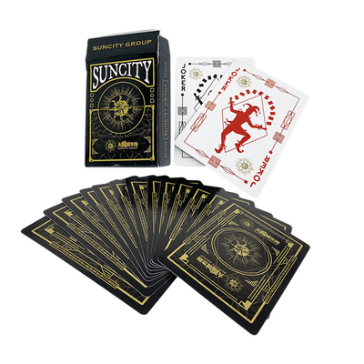 Buy Custom Design Acceptable Black Gold Foil Playing Cards For Party Game In Eco-friendly online manufacture