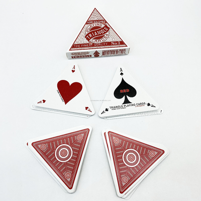 Buy Customized Triangle Shape Playing Cards In Bulk With Customized Design And Custom Printing online manufacture