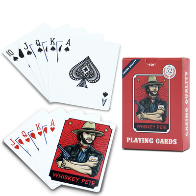 Buy Paper Poker Game Cards With Box Personalized Recreation Playing Cards In Cowboy Style online manufacture