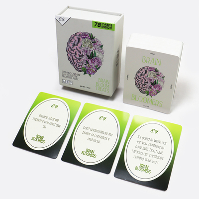 Buy Game Card Printing Personalized Custom Daily Manifestation Affirmation Cards With Box online manufacture