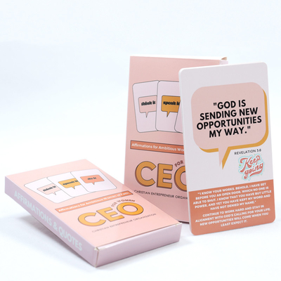 Buy Custom Printed Inspirational Affirmation Cards For Women Lamination Surface Finishing online manufacture