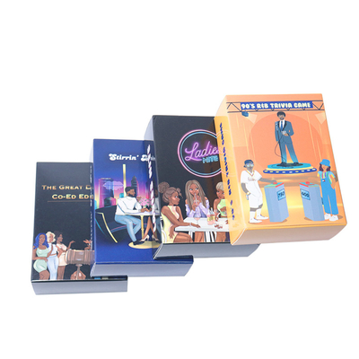 Buy Girls Adult Party Custom Crime Game Card Surface Finishing Lamination Artwork Format AI online manufacture