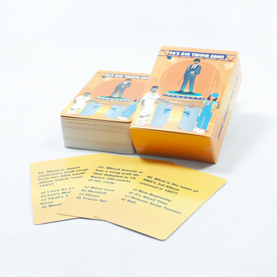 Buy Customized Question Card Game Flash Cards Acceptable Design With Custom Printing And Box online manufacture
