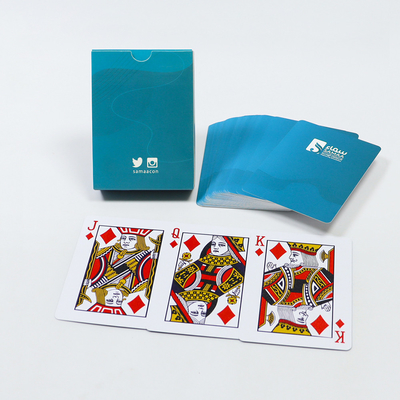 Buy 100% PVC Bridge Playing Card Printed Washable Plastic Deck With UV Surface Finishing online manufacture