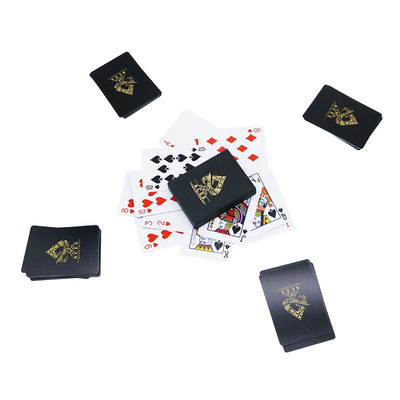 Buy Custom Designs Textured Gold Foil Angel Print Poker Plastic Playing Cards Bridge Size online manufacture