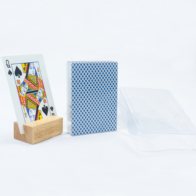 Buy Custom 100% Waterproof Plastic Poker Playing Cards With Silver Edge Foil 63x88mm online manufacture