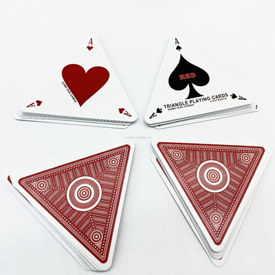 Buy Triangle Shaped Poker Paper Playing Cards With Custom Design And CMYK/Pantone Colors online manufacture