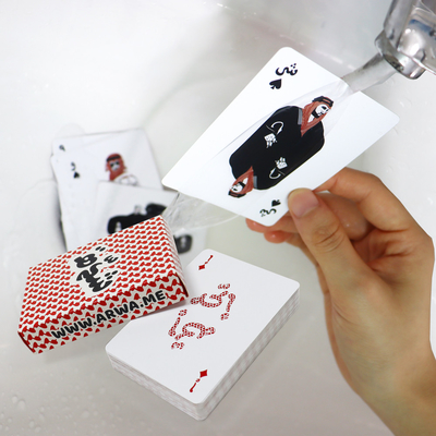 Buy Customized Color 63*88mm Paper Playing Cards Poker Pvc 100% Plastic Poker Cards With Logo online manufacture