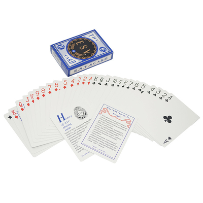 Buy Customized Logo Printed Casino Grade German Black Core Texture Paper Poker Game Deck online manufacture