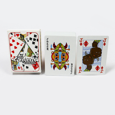 Buy Customized Advertising Club Official Poker Playing Cards Printed African Style Paper online manufacture