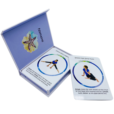 Buy Custom Printing Yoga Motion Flash Cards For Normal Educational Sports Exercise Game online manufacture