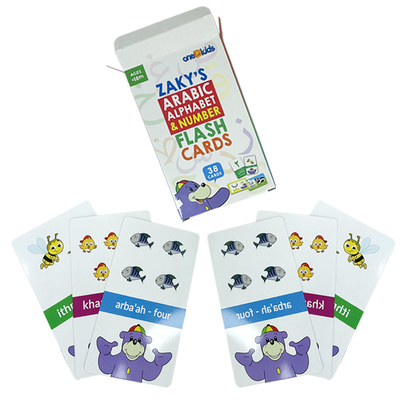 Buy Customized Pre School Kids Alphabet And Number Flash Learning Card With Customized Logo online manufacture