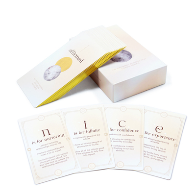 Buy Double Box Set Ready To Ship Custom Design Accepted Positive Affirmation Cards For Moms online manufacture