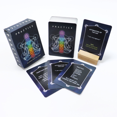 Buy CMYK Or PMS Printed Inspirational Pull Card Game Set For Active Affirmation Practice online manufacture