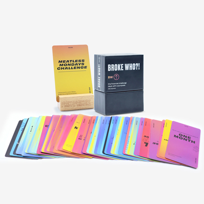 Buy Interactive Financial Debt Card Game For Adults Young People Party Paper Printing Deck online manufacture