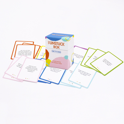 Buy Normal Printing Company Custom Team Question Discussion Card Game Design with 100 Cards online manufacture
