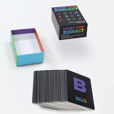 Buy Zodiac Matching Game Cards Set Custom Printing For Boy Girl Party Black Drinking Card online manufacture