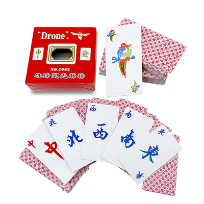 Buy Double Box Set Custom Design Mahjong Game Playing Cards Fun For Family Holiday Party online manufacture