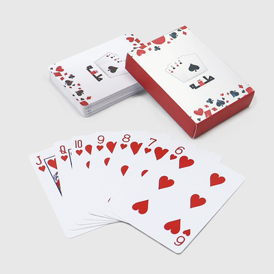 Buy 100% PVC Material Washable Playing Cards With Custom Designs And PMS Colors Printing online manufacture