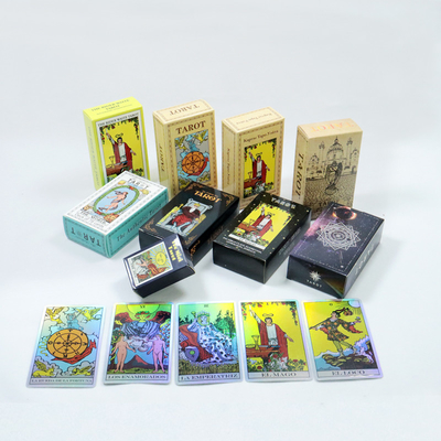 Buy Beginner's Fortune Telling Game 78 Tarot Cards In Different Languages With Guide Book online manufacture