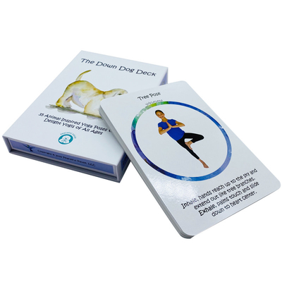 Buy Custom Design Printed Yoga Poses Cards For Exercise Instruction On Paper Edition online manufacture