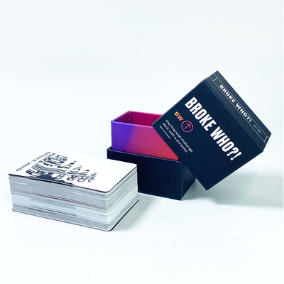 Buy Family Couple Financial Challenge Card Game Custom Personalised Mogul Blank Playing Cards Drinking Game online manufacture