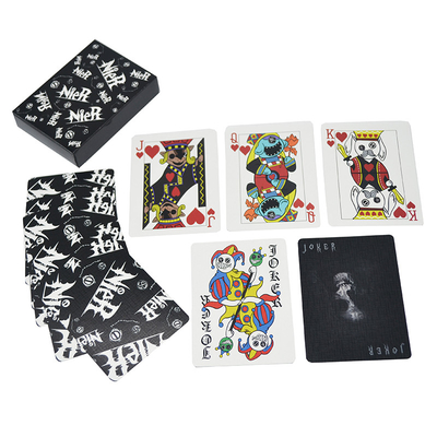 Buy Custom Printed 310gsm Black Core Playing Cards Casino Supplies For Poker Games online manufacture