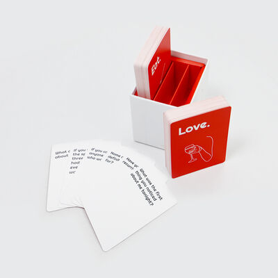 Buy Paper Custom Spanish Card Game for Couples Valentines Day Game Cards Custom Playing Affirmation Cards Normal Printing online manufacture
