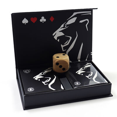 Buy Custom Logo Black Core Paper Luxury Box Playing Cards for Adult Games and Promotions online manufacture