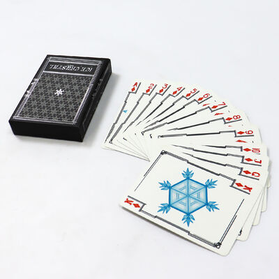 Buy 320gsm Black Core Paper Custom Playing Cards with Custom Design Logo in 57x87mm Size online manufacture