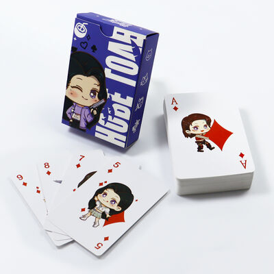 Buy Custom Logo Waterproof Durable Plastic Playing Cards Poker Cards with Personalized Design online manufacture