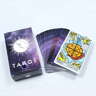 Buy Customized Design Printable Tarot Cards with CMYK 4 Color Offset Printing and Guidebook Included online manufacture