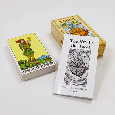 Buy Customized Design Tarot Cards with Guidebook Included in 57*87mm Size for Beginners Divination and Entertainment online manufacture