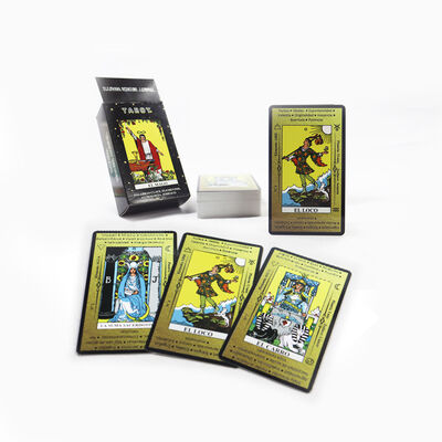 Buy Customized Design 310gsm Black Core Paper Tarot Cards with Free Sample for Personalized Oracle Deck online manufacture