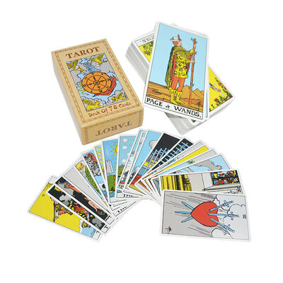 Buy Customized Design Printable Tarot Cards with Guide Book Included in 57*87mm Size online manufacture