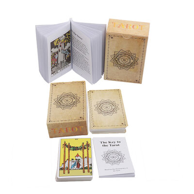 Buy Customized Design Tarot Cards with 300gsm Coated Paper and Guidebook Included online manufacture