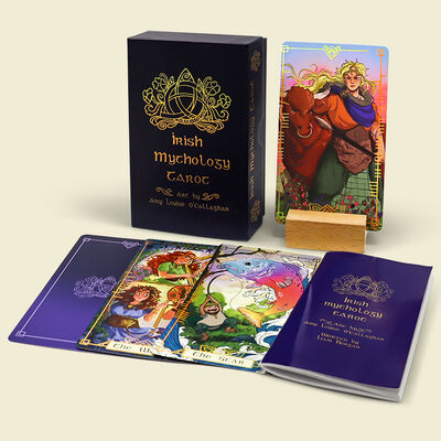 Buy Custom Waterproof PVC 300gsm Blue Core Tarot Cards with Custom Logo Printed for Parties and Gifts online manufacture